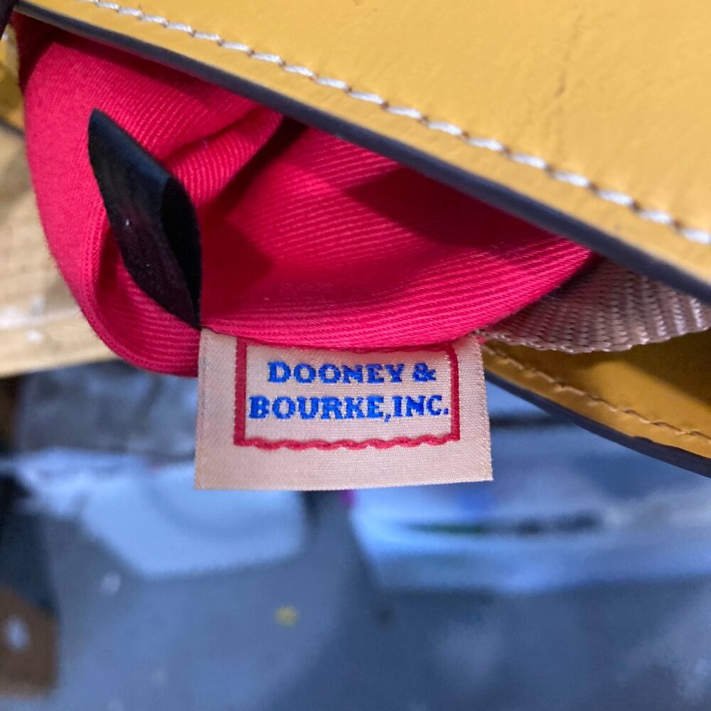 DOONEY & BOURKE Beacon Zip Tote Dandelion Yellow European Vacchetta Leather - Picture 15 of 16